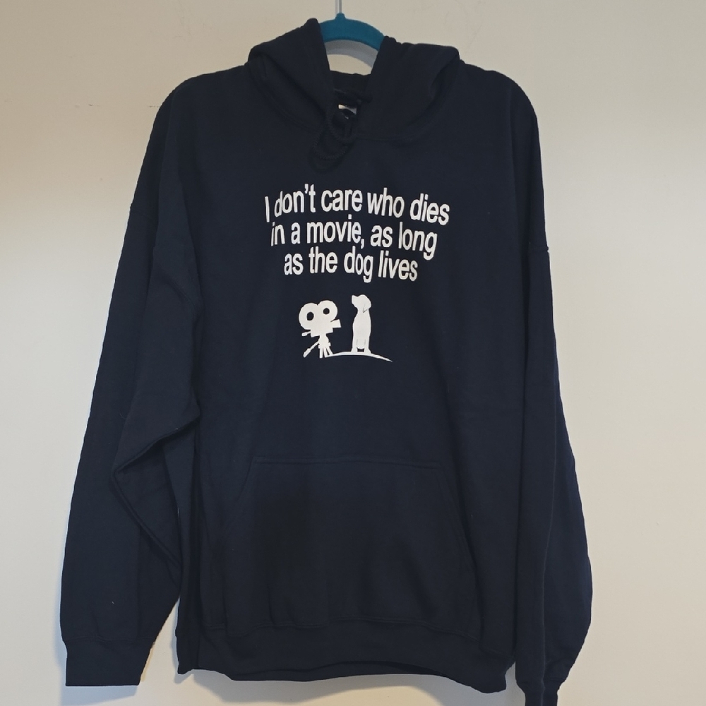 Navy Blue Graphic Hoodie